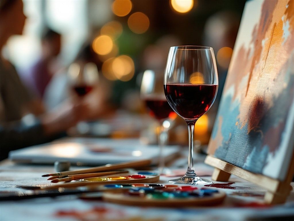 February Sip N Paint at On Cloud Wine