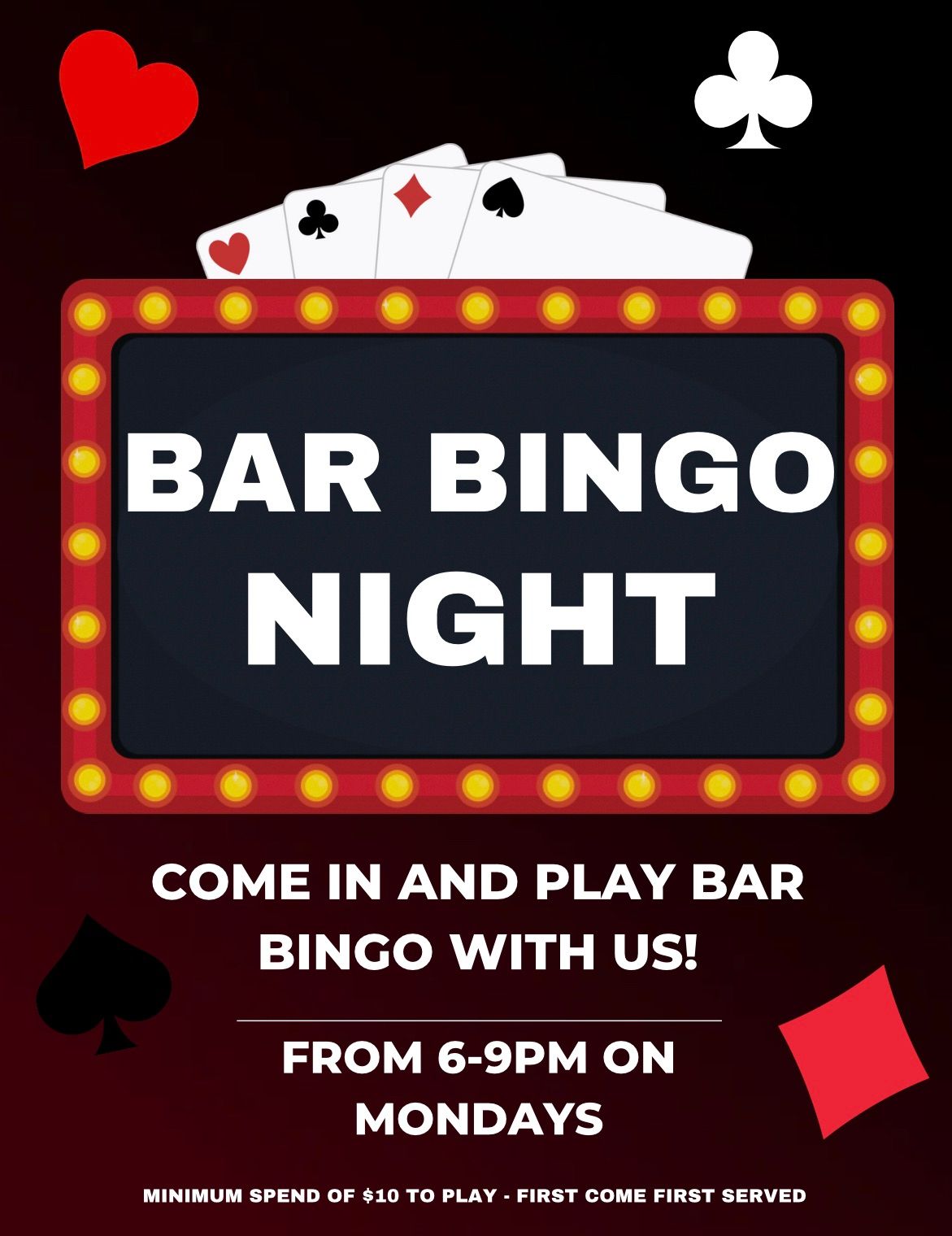 Bar Bingo 1616 6th st sw, Cedar Rapids, IA July 8, 2024