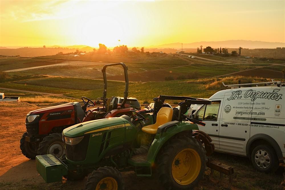 J.R. Organics Spring Sunset Dinner on the Farm
