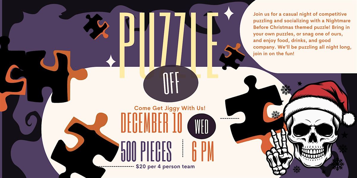BHAM Nightmare Before Christmas Puzzle Night!