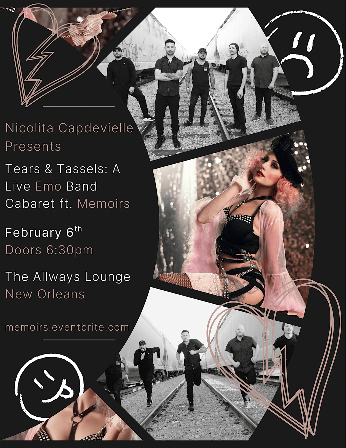 \u2728Tears & Tassels : A Live Emo Band Cabaret