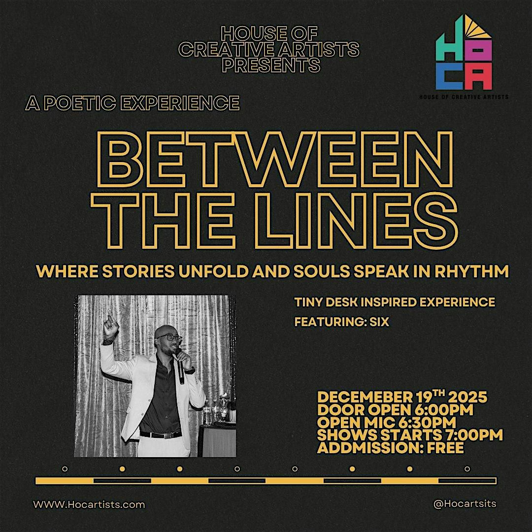 Between the Lines: A Tiny Desk\u2013Style Poetry Experience