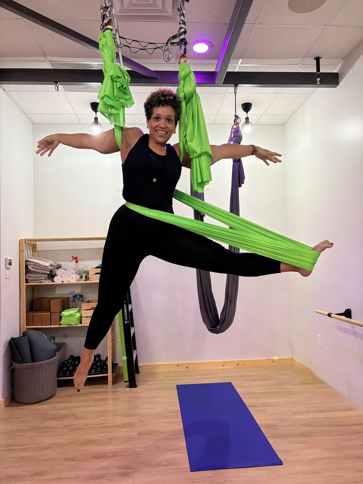 Rooted & Written: An Aerial Yoga Experience