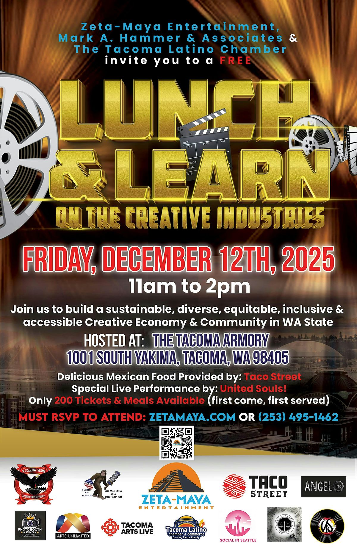 FREE Lunch & Learn on the Creative Industries at the Tacoma Armory in WA
