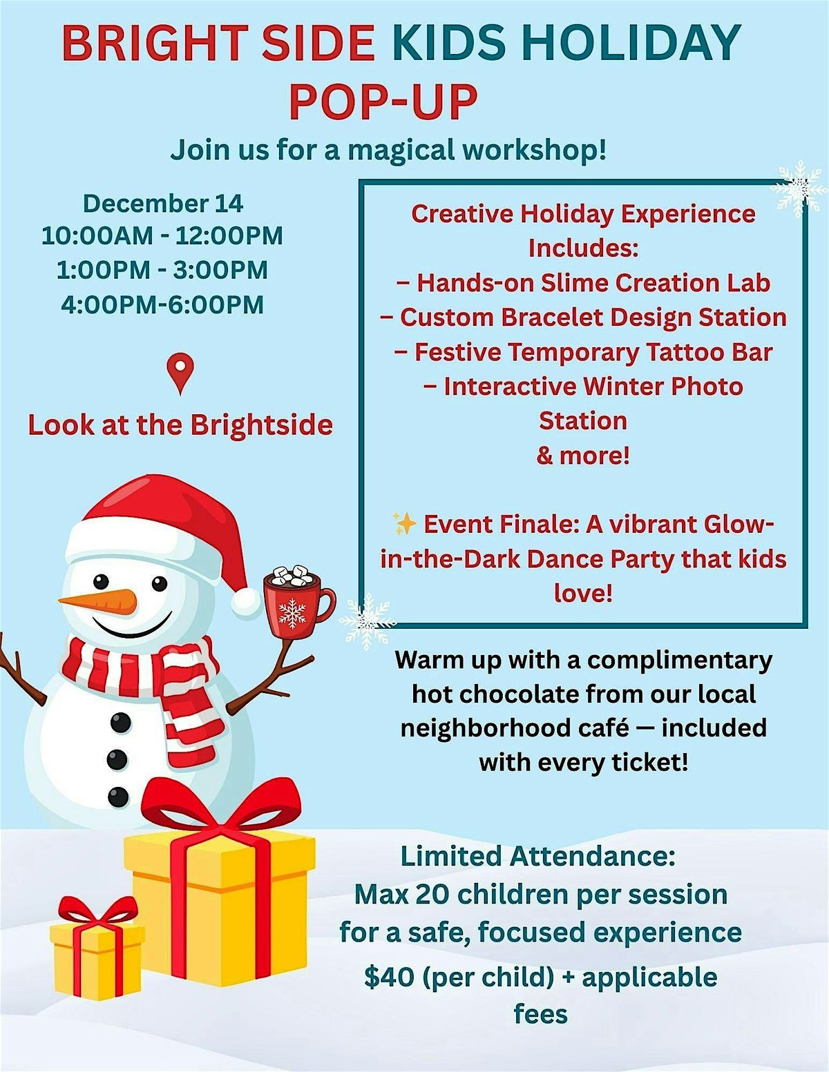 Brightside Kids Holiday Pop-Up