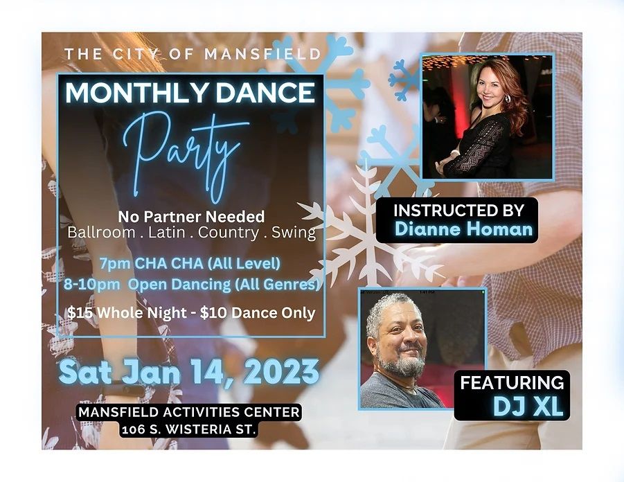 The CHA CHA!!! Mansfield Activities Center January 14, 2023