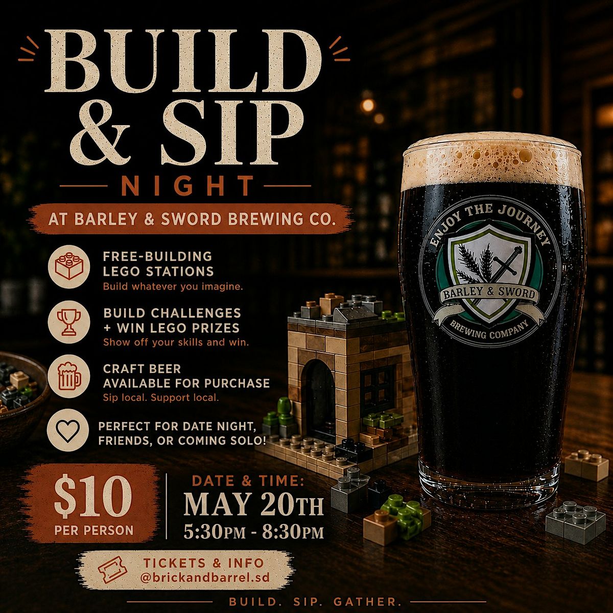 Build & Sip - Barley & Sword Brewing Co.