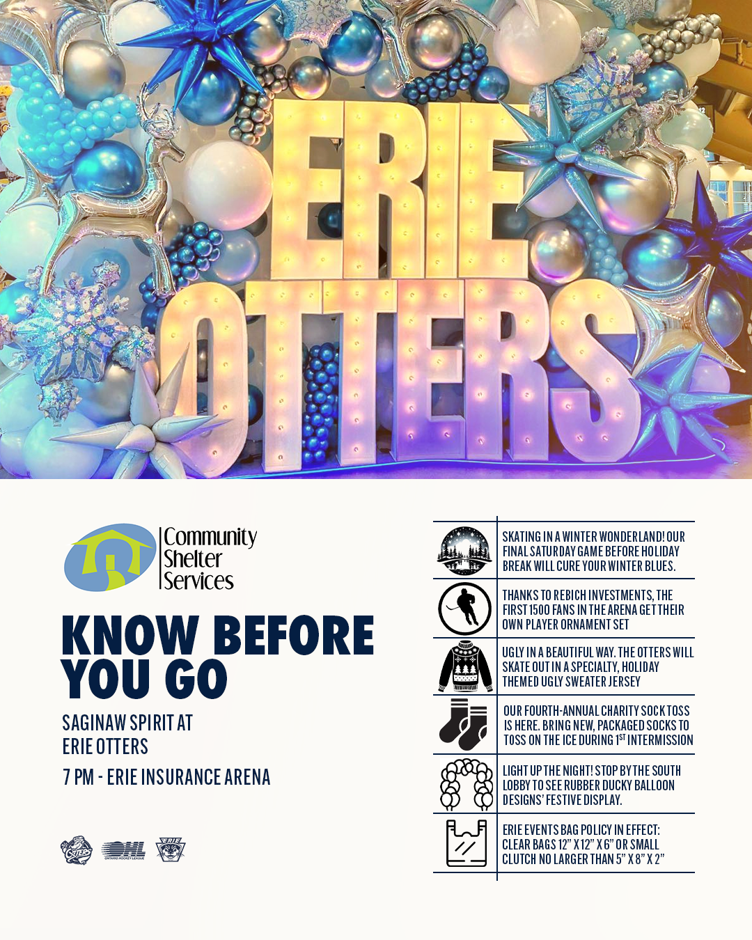 Erie Otters at Saginaw Spirit at Dow Event Center