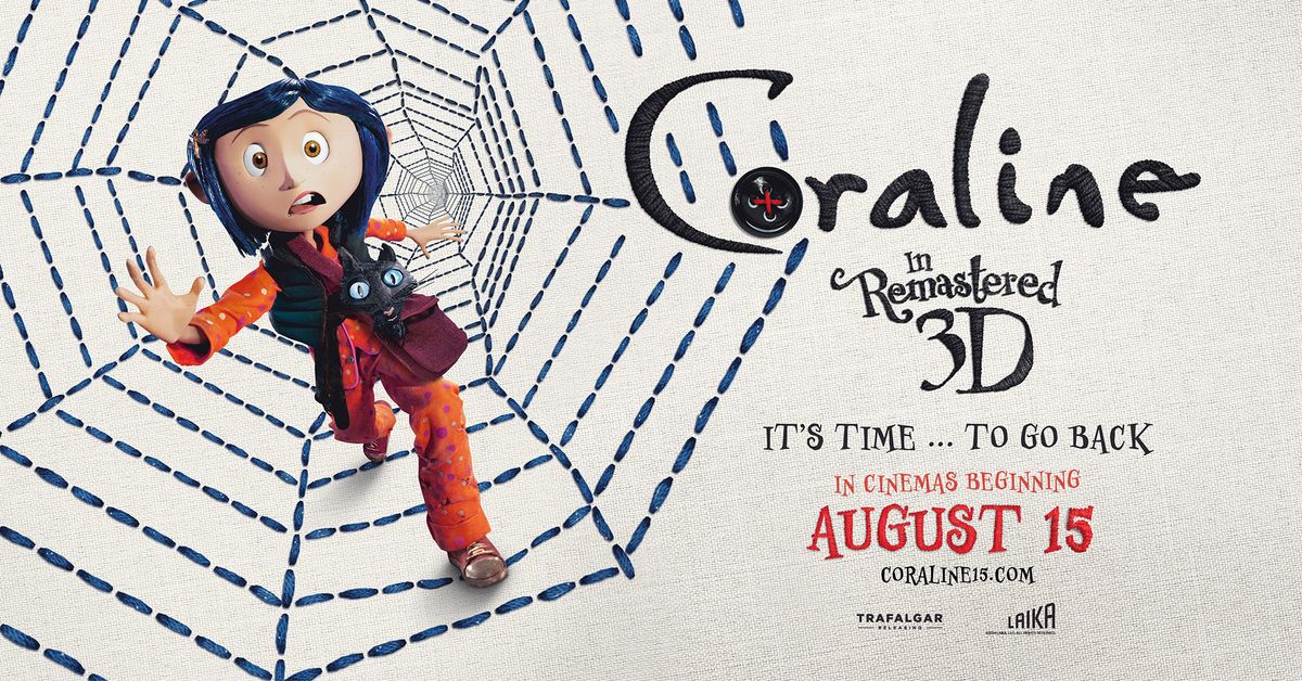 Coraline 3D 15th Anniversary (PG) Plaza Cinema Truro August 19, 2024