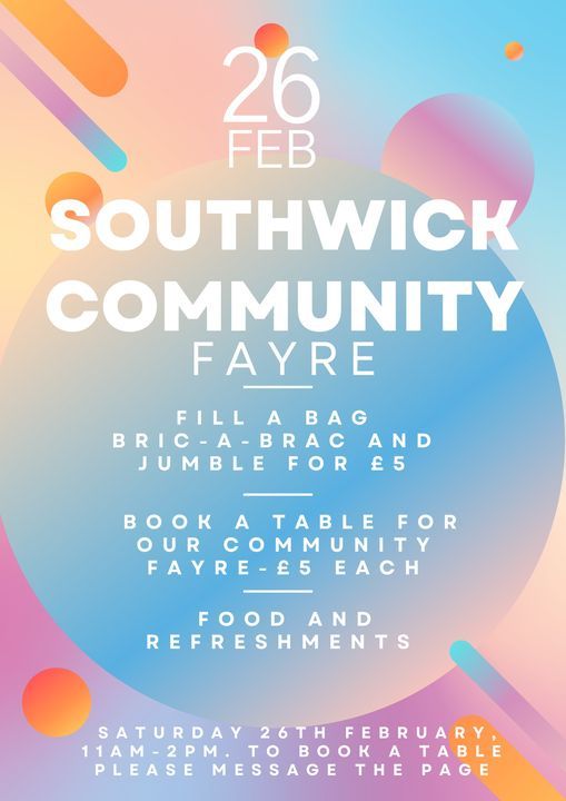 Southwick Community Fayre | Southwick Community Centre, Sunderland, EN ...