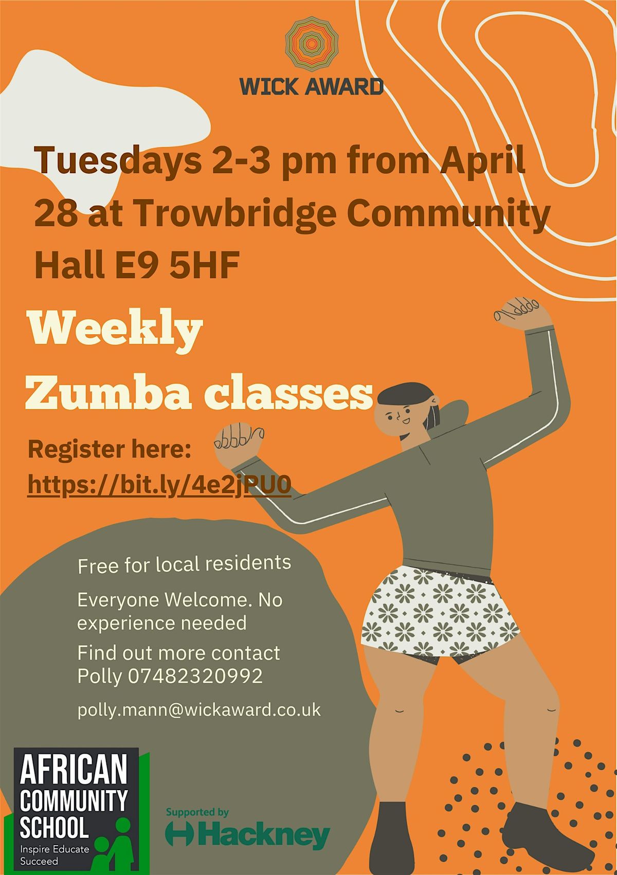 Weekly Zumba at Trowbridge Community Hall