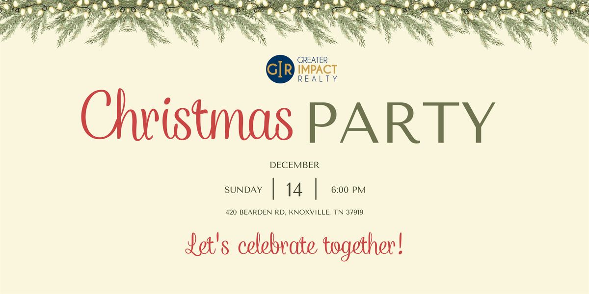 Greater Impact Realty Knoxville Christmas Party 2025