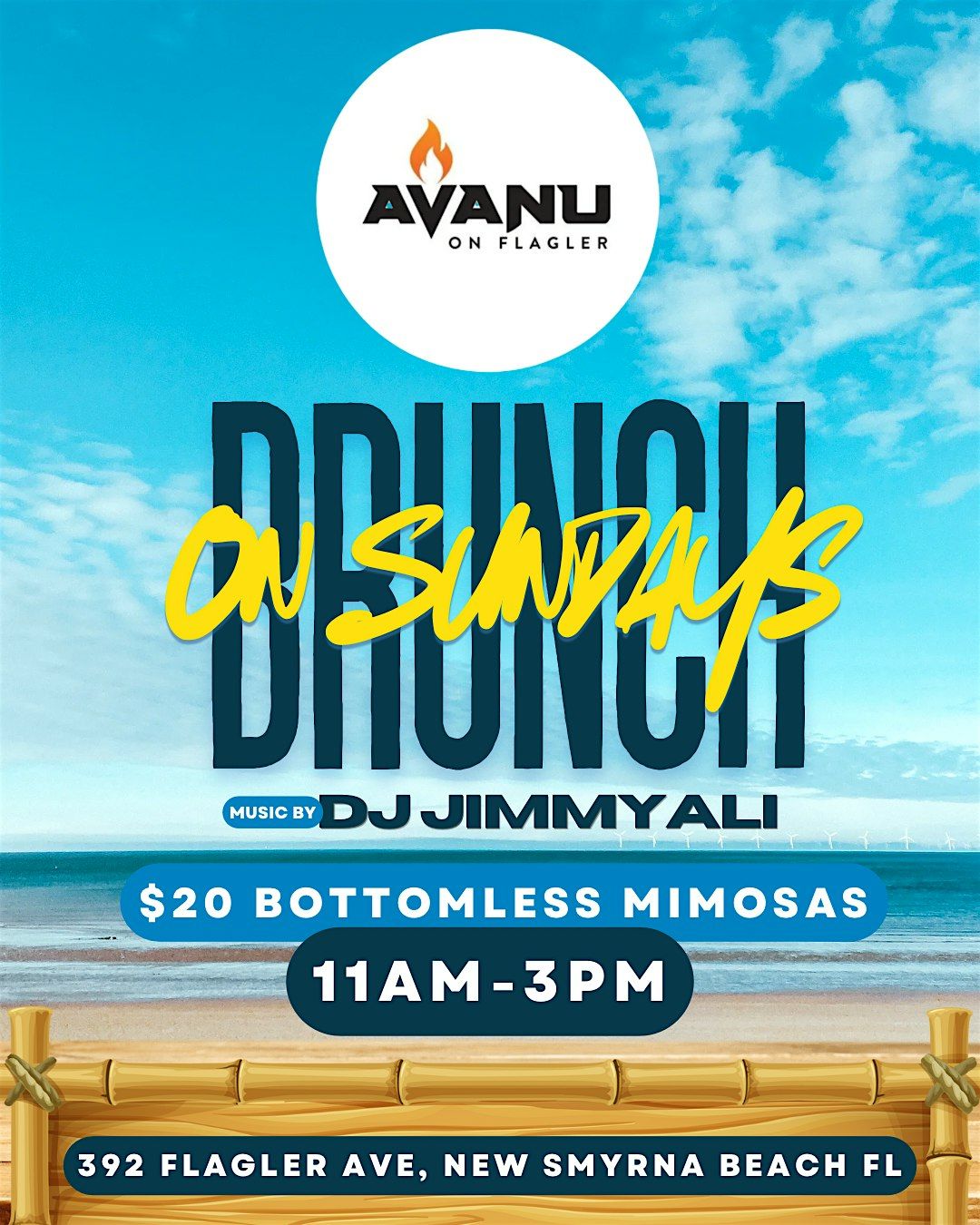 Brunch on Sundays @ Avanu on Flagler **$20 Bottomless Mimosas**