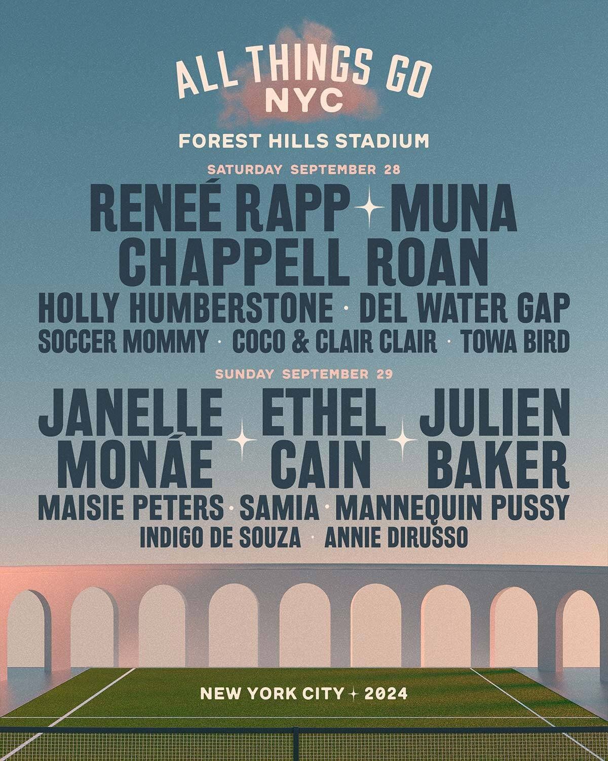 All Things Go Festival - 3 Day Pass at Forest Hills Stadium at West Side Tennis Club