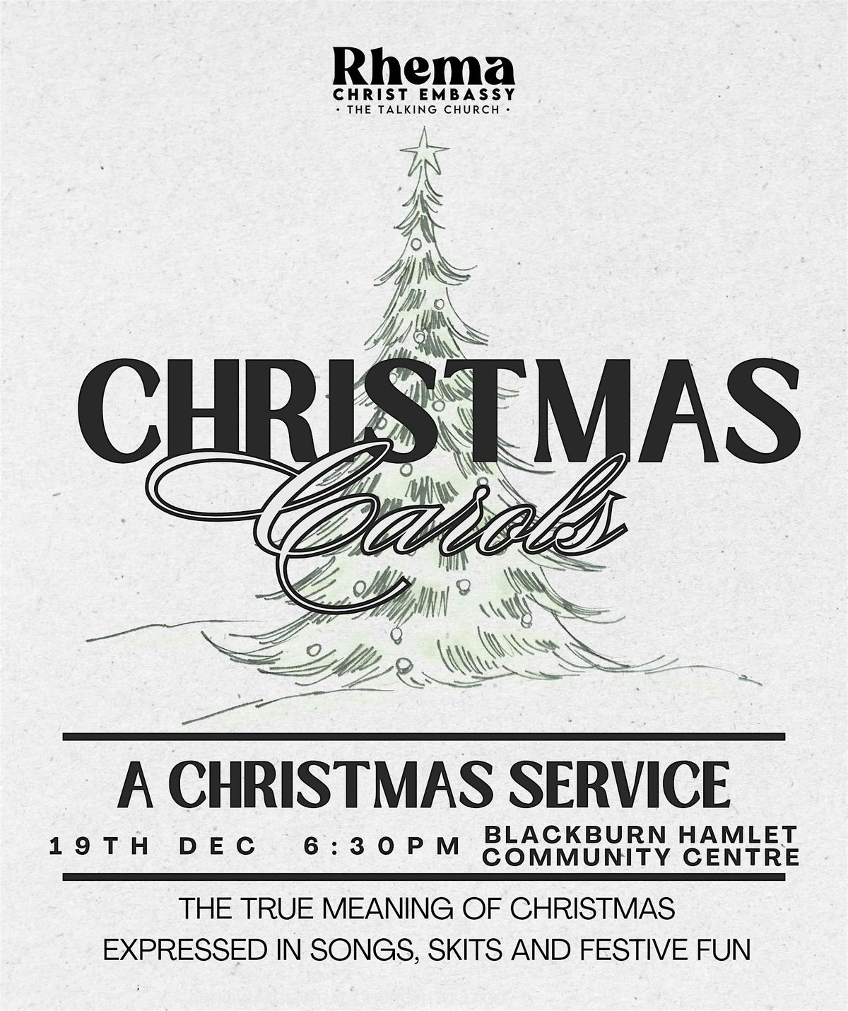 Christmas Carols at Rhema