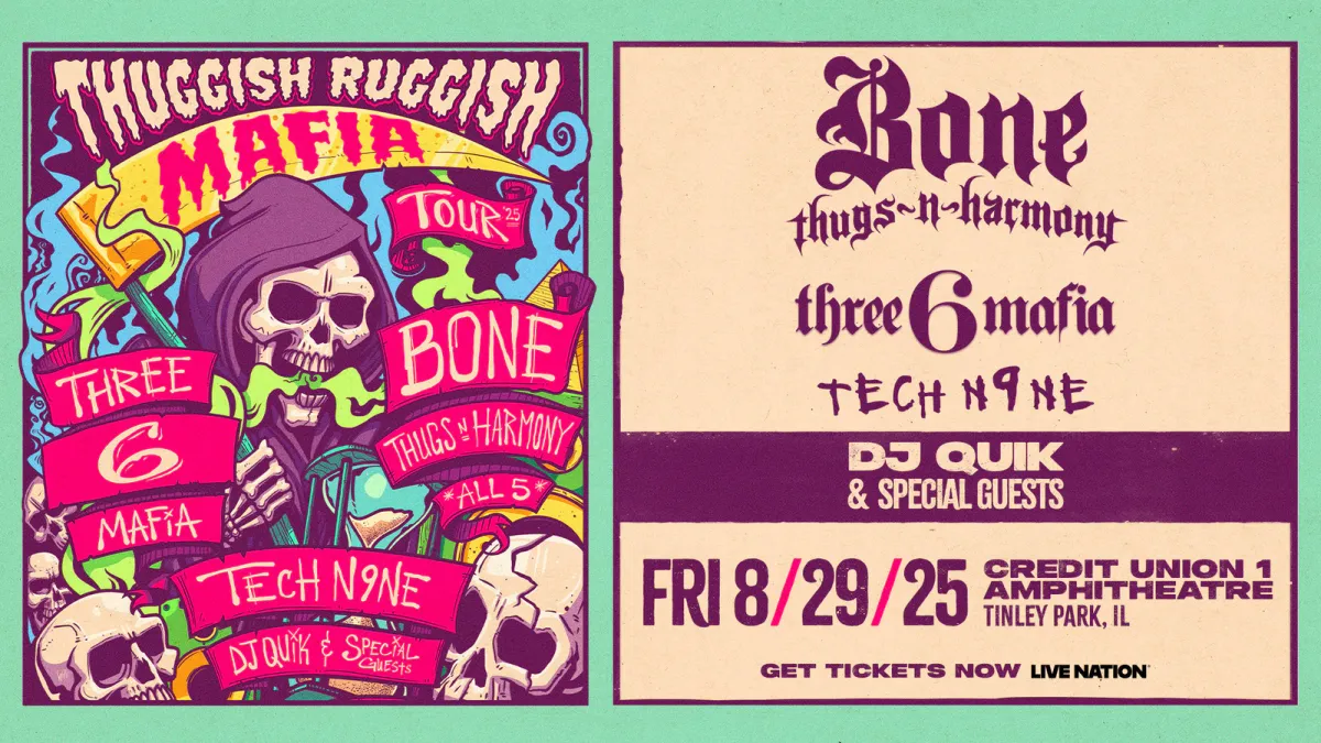 Parking Bone Thugs-N-Harmony and Three 6 Mafia with Tech N9ne and DJ Quik