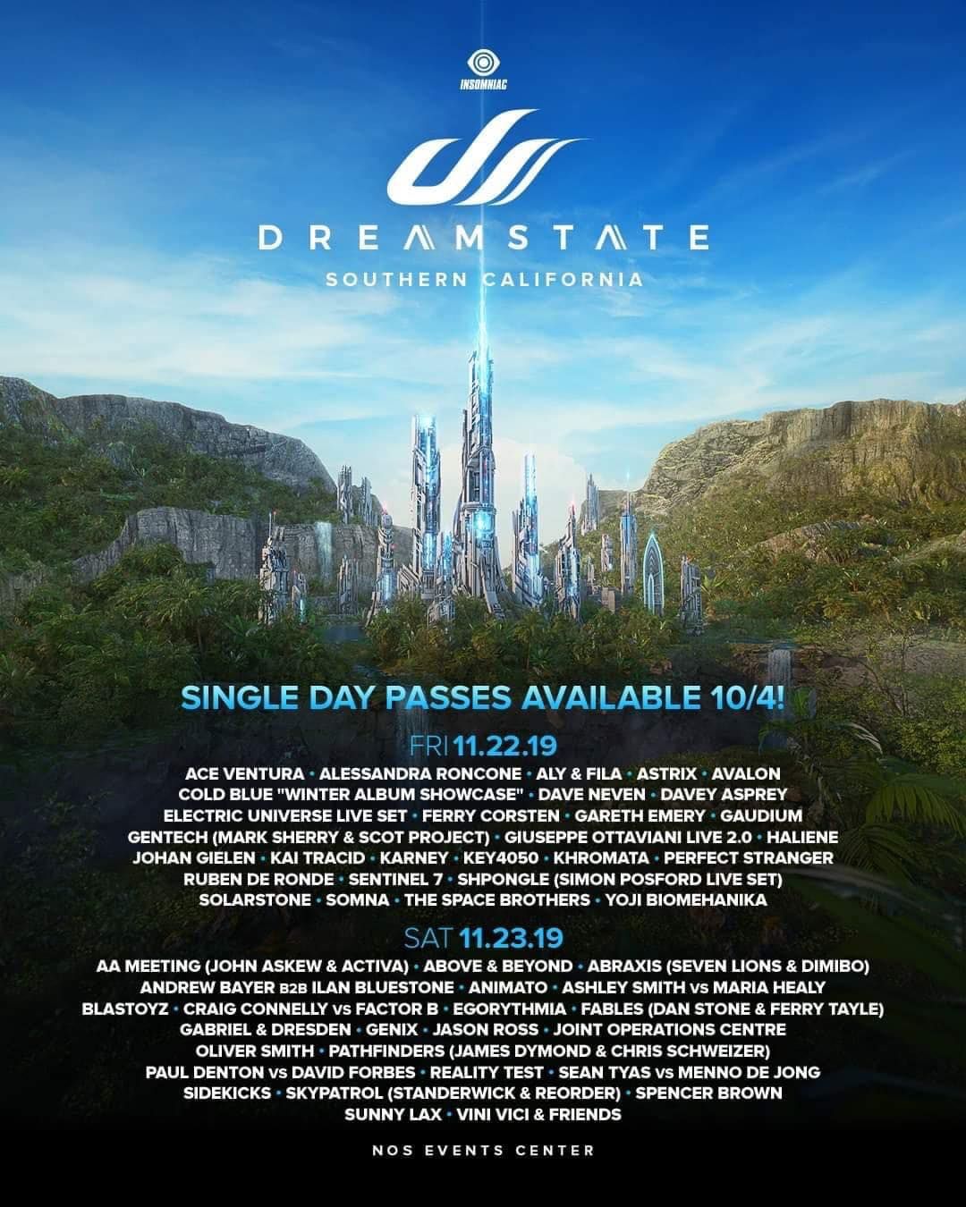 Dreamstate SoCal - 2 Day Pass at Queen Mary Park