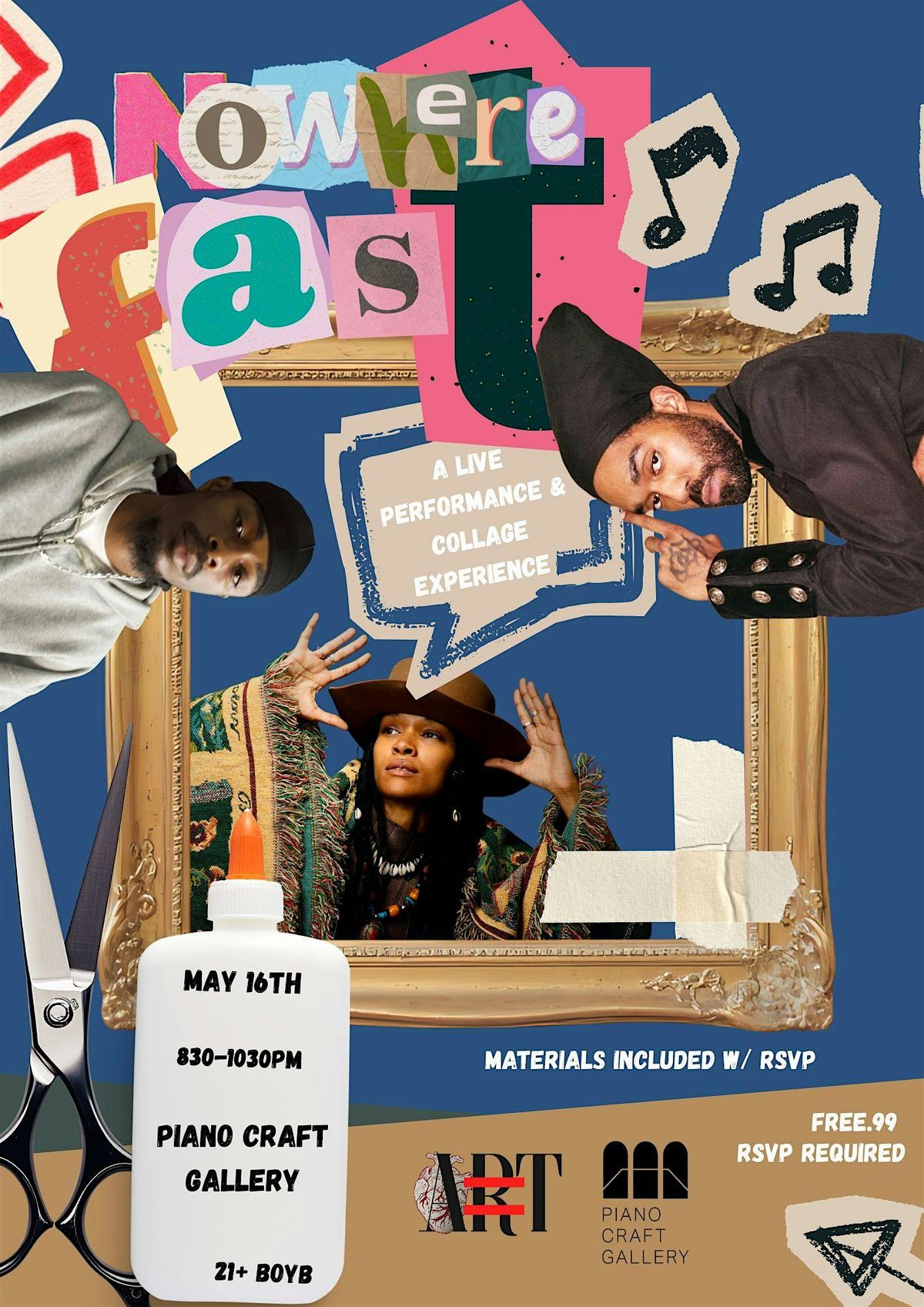 Nowhere Fast: A Live Performance & Collage Activity
