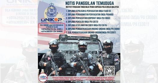 NOTIS PANGILAN TEMUDUGA KHAS DI KOTA KINABALU, SABAH  Ibu Pejabat 