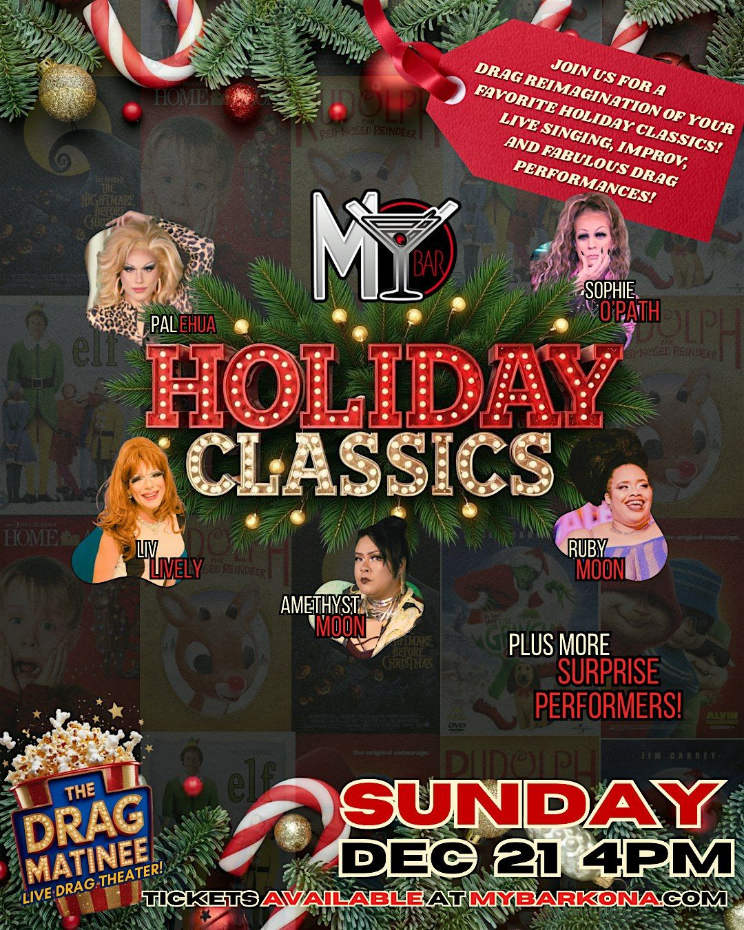 DRAG MATINEE @MY BAR: HOLIDAY CLASSICS!