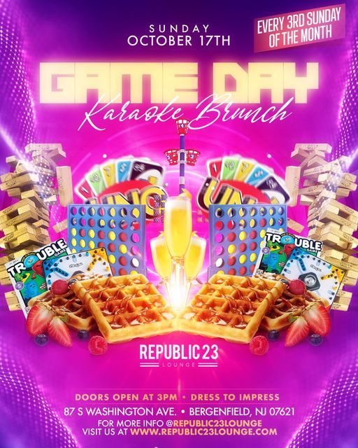 Game Day Karaoke Brunch