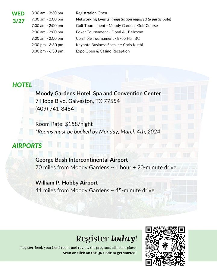 29th Annual GCA Expo & Conference ATTENDEE & EXHIBITOR REGISTRATION