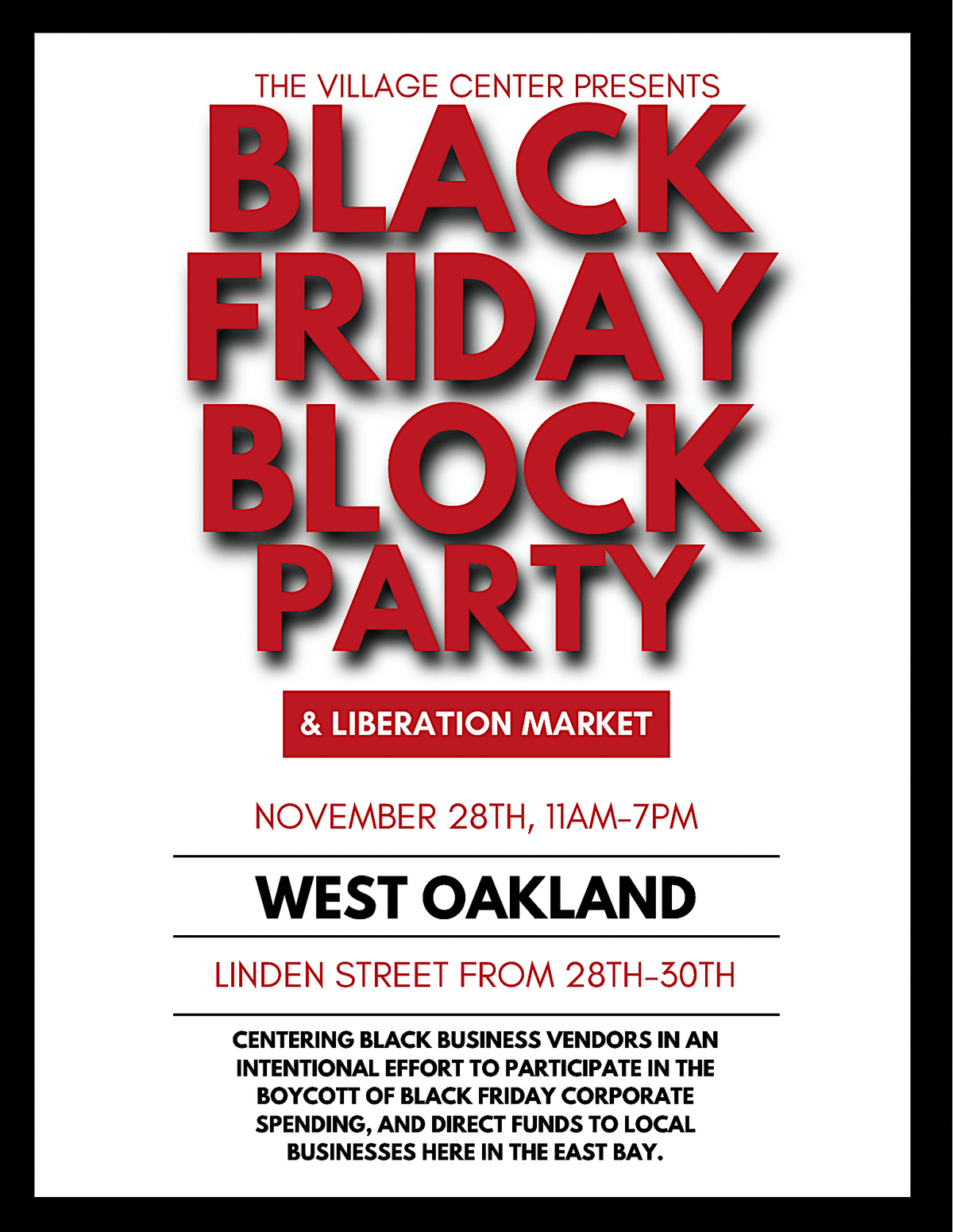 Black Friday Block Party