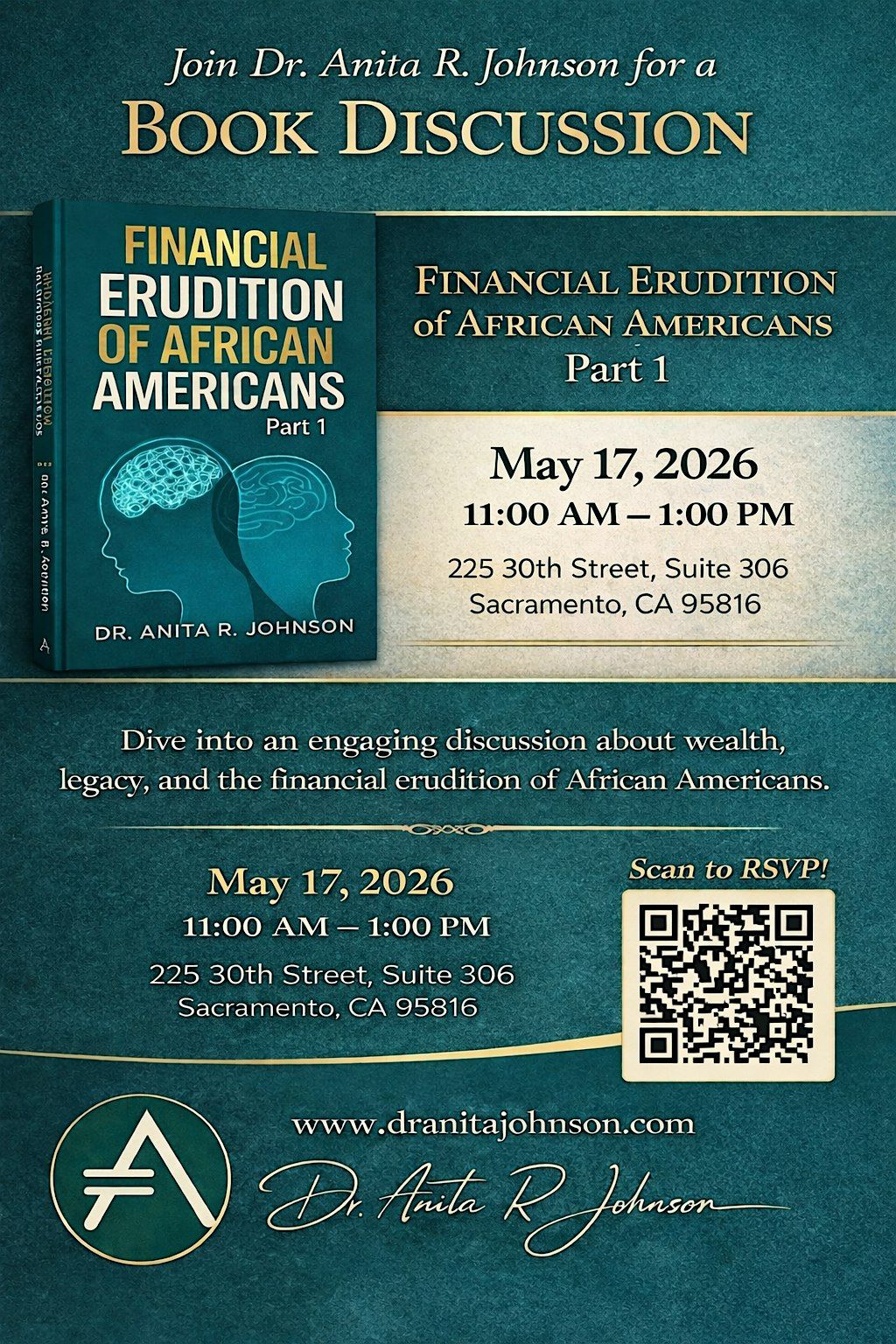 Dr. Anita Financial Erudition of African American Book Discussion