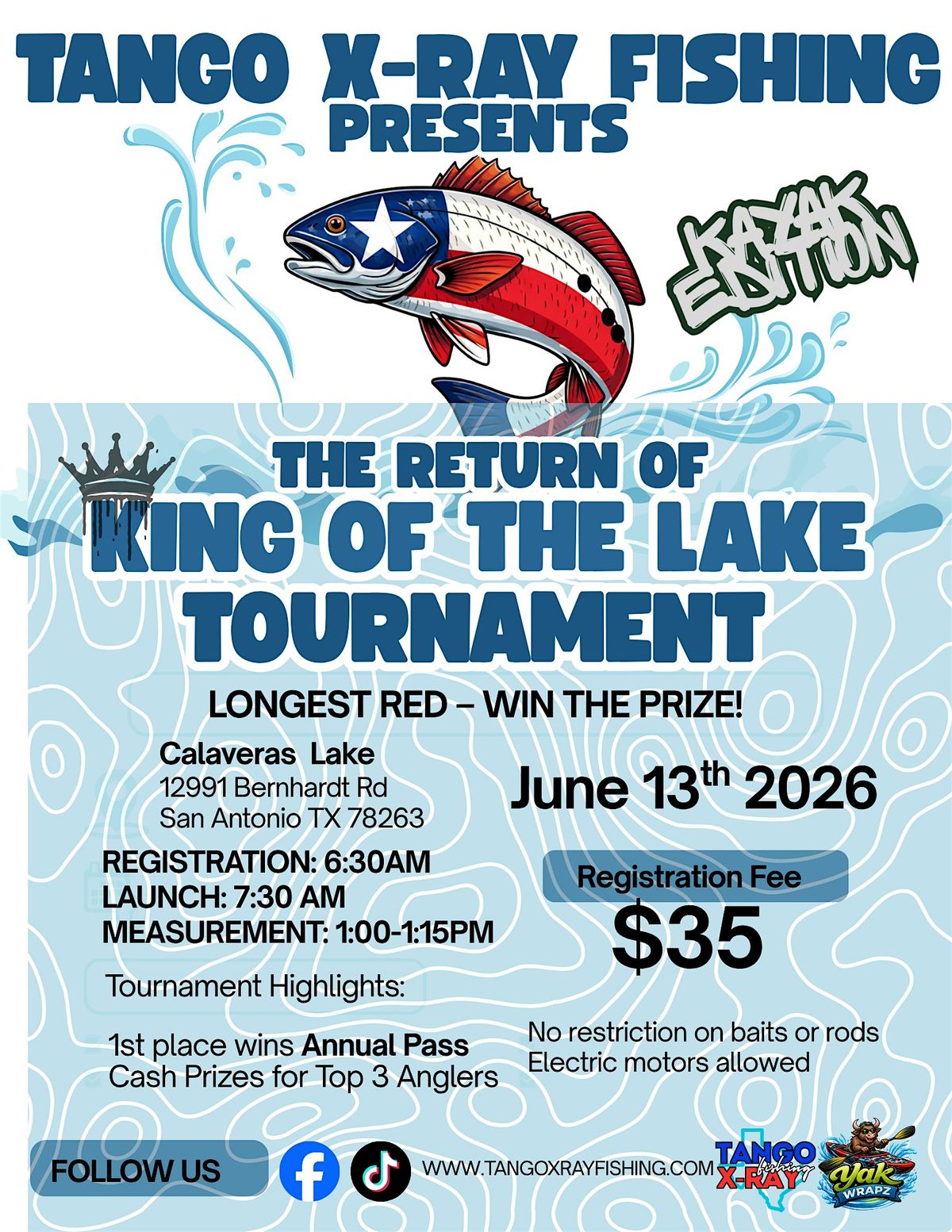 King of the Lake Tournament Kayak Edition