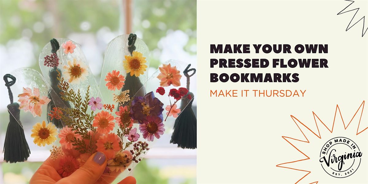 Make It Thursday: Pressed Flower Bookmarks