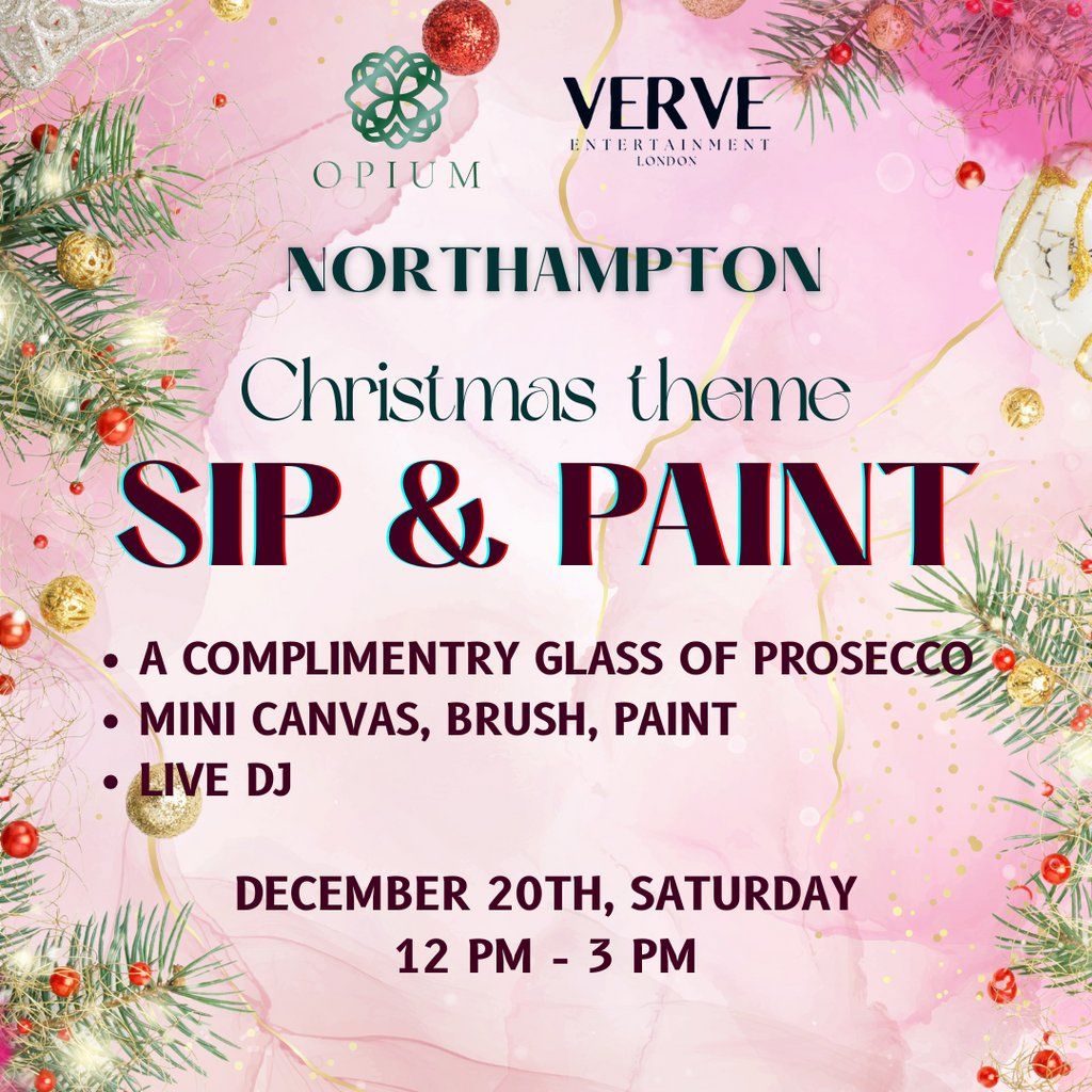 SIP & PAINT Party -Northampton (Christmas theme)