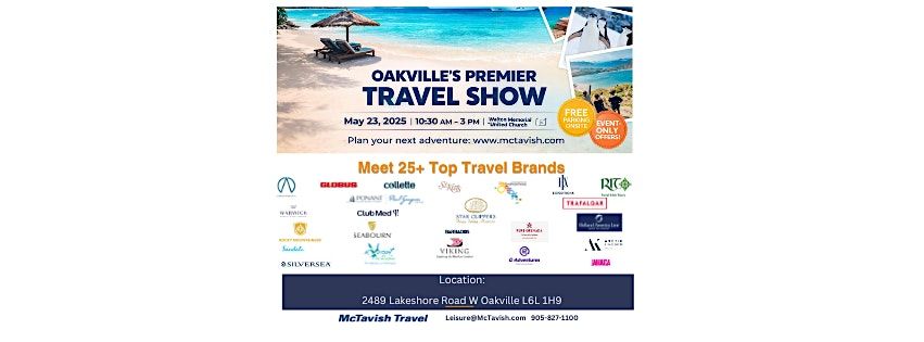 Oakville's Premiere Travel Show