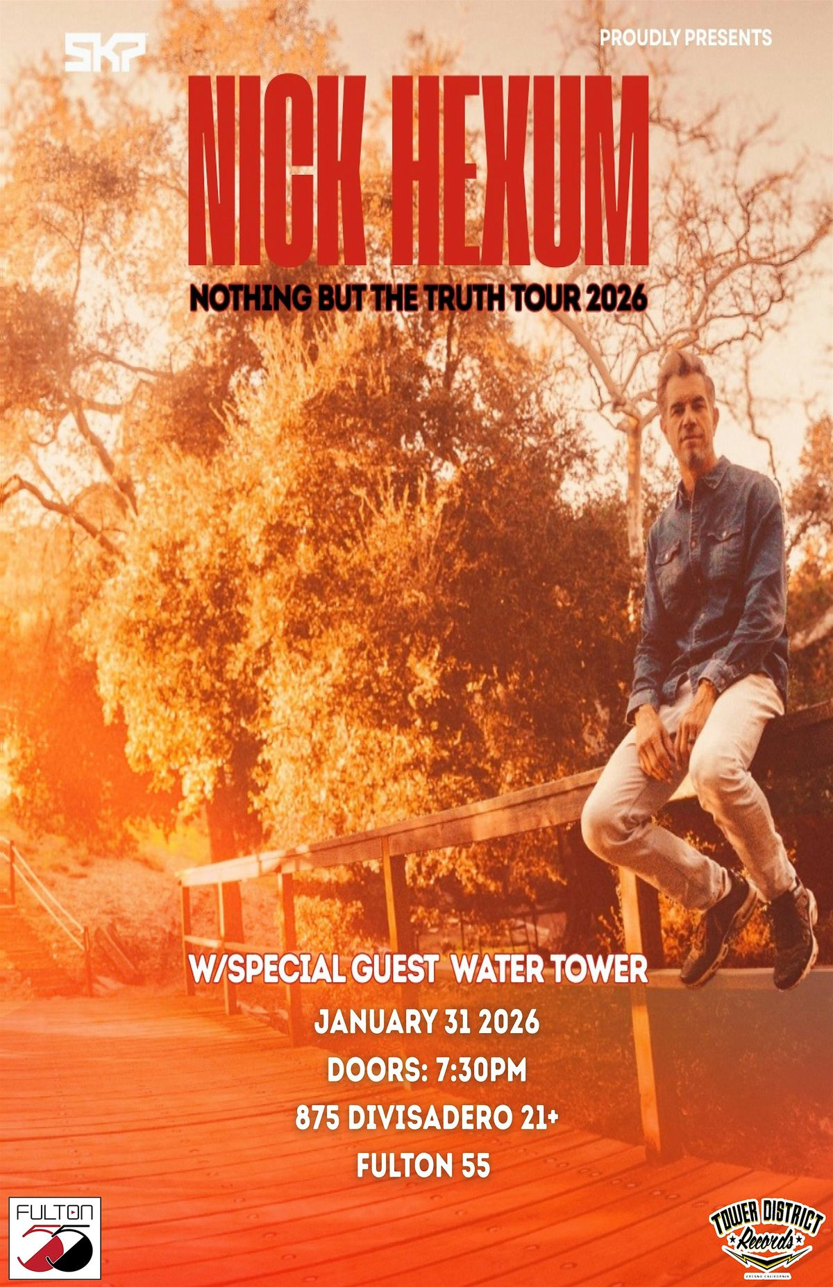 Fulton 55 presents Nick Hexum with special guests Water Tower