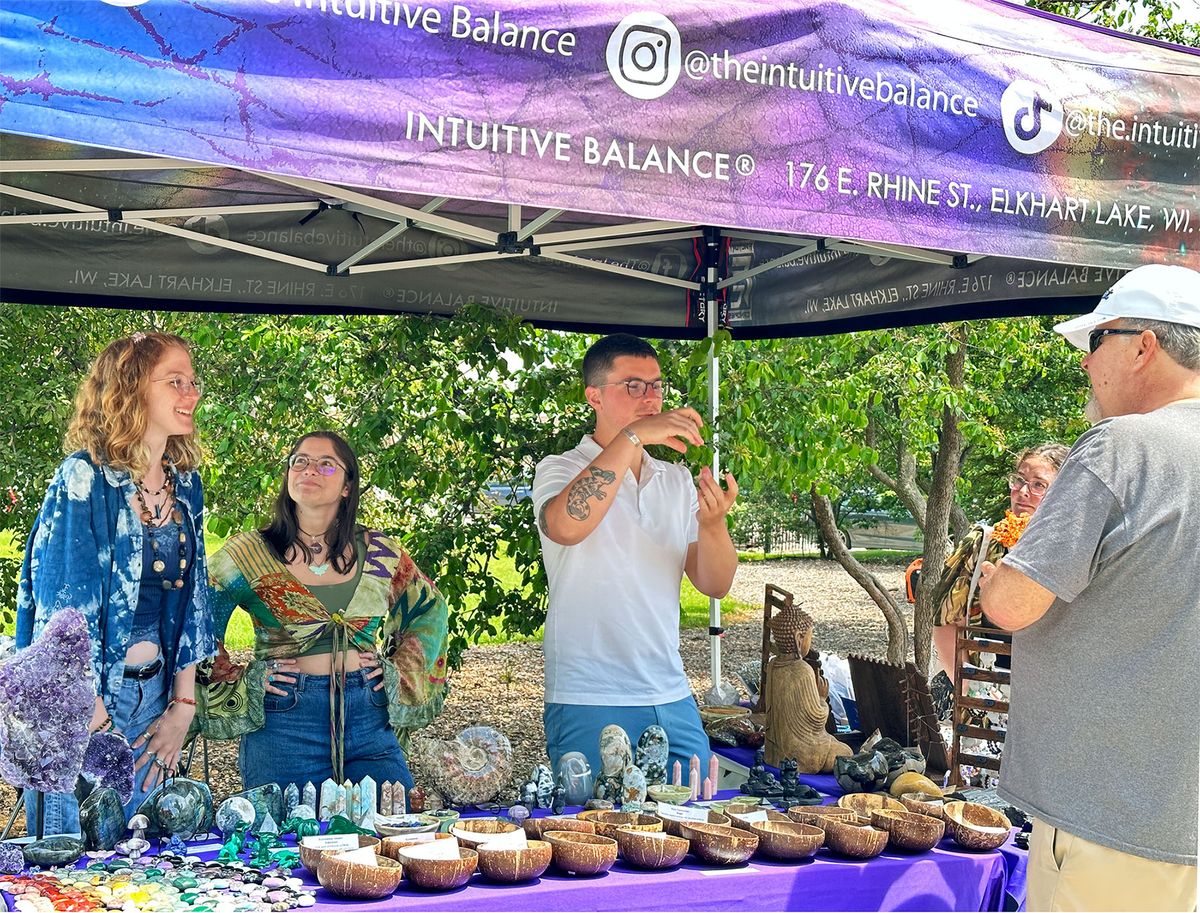 The Intuitive Balance at the Sheboygan Farmers Market Fountain Park