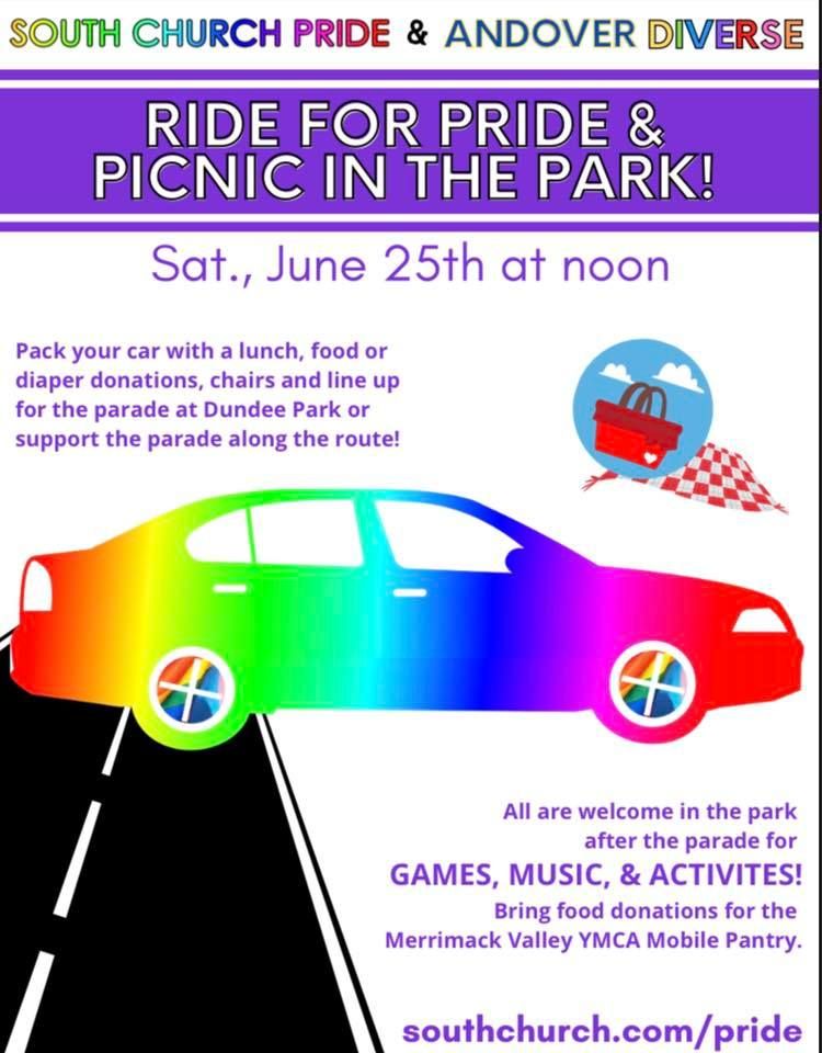 Ride for Pride & Picnic in the Park! Dundee Park, Andover, MA 01810