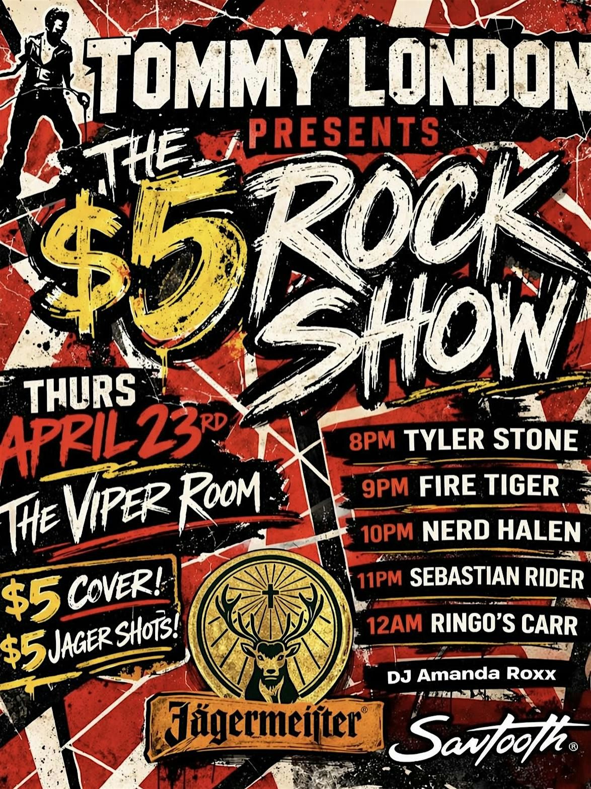 Sebastian Rider Live at The $5 Rock Show!
