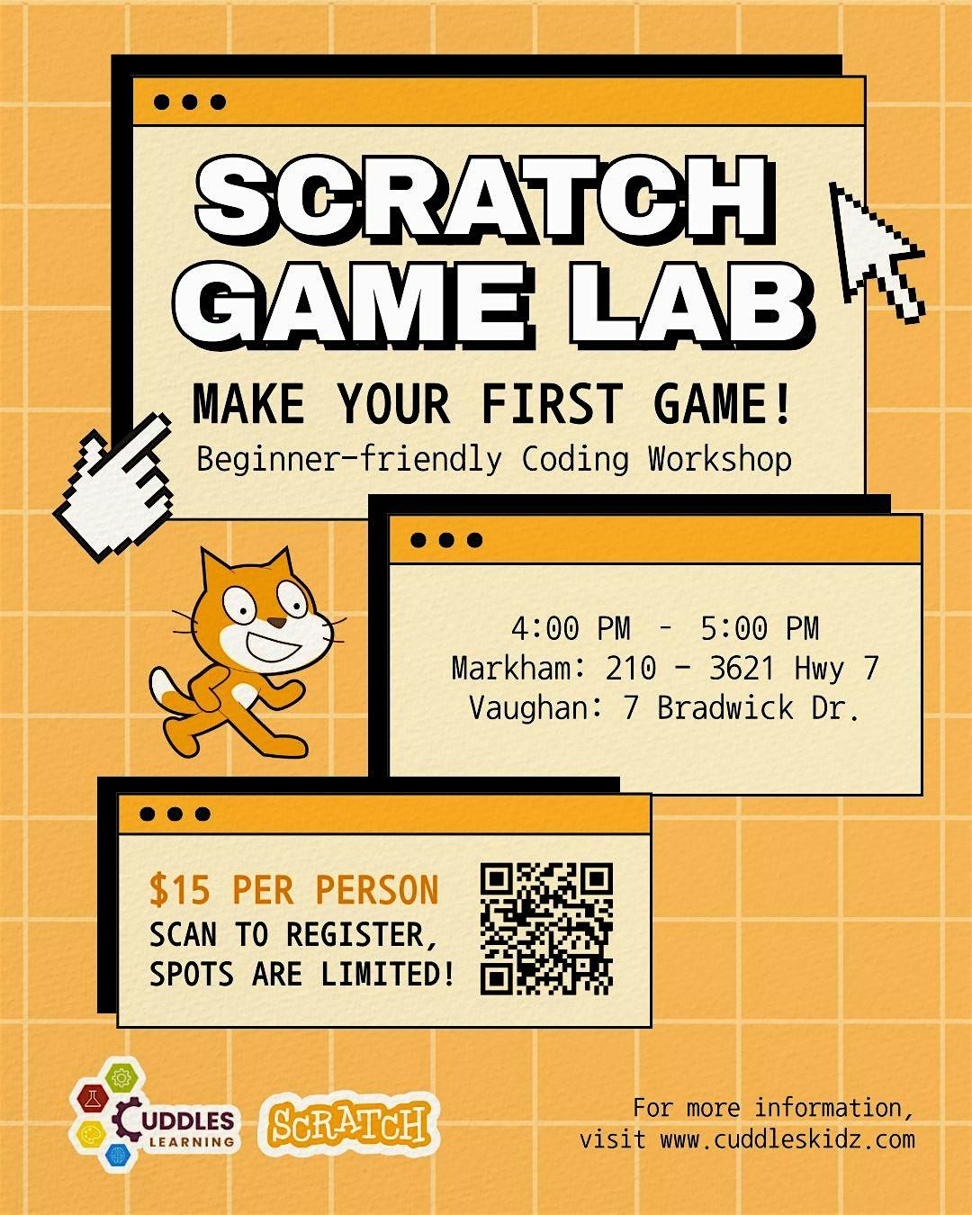 Scratch Made Lab Scratch Game Lab at 3621 Hwy 7 #210, Markham on 26th November, 2025
