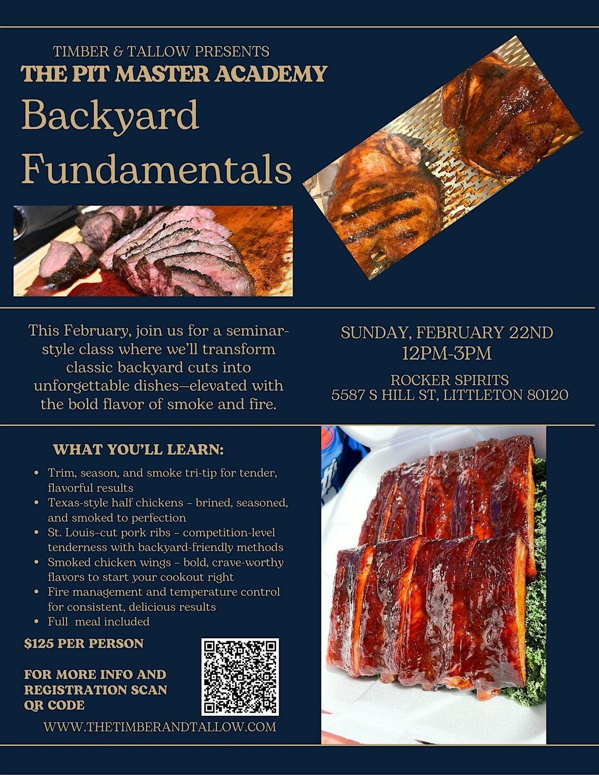 Timber & Tallow Presents The Pit Master Academy: Backyard Fundamentals