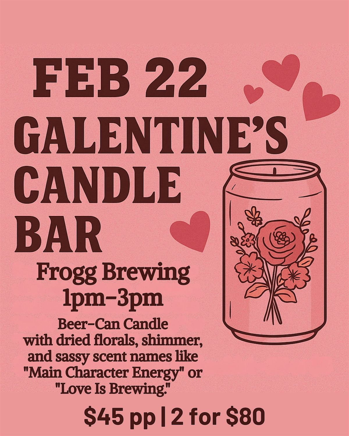 Galentine Candle Bar