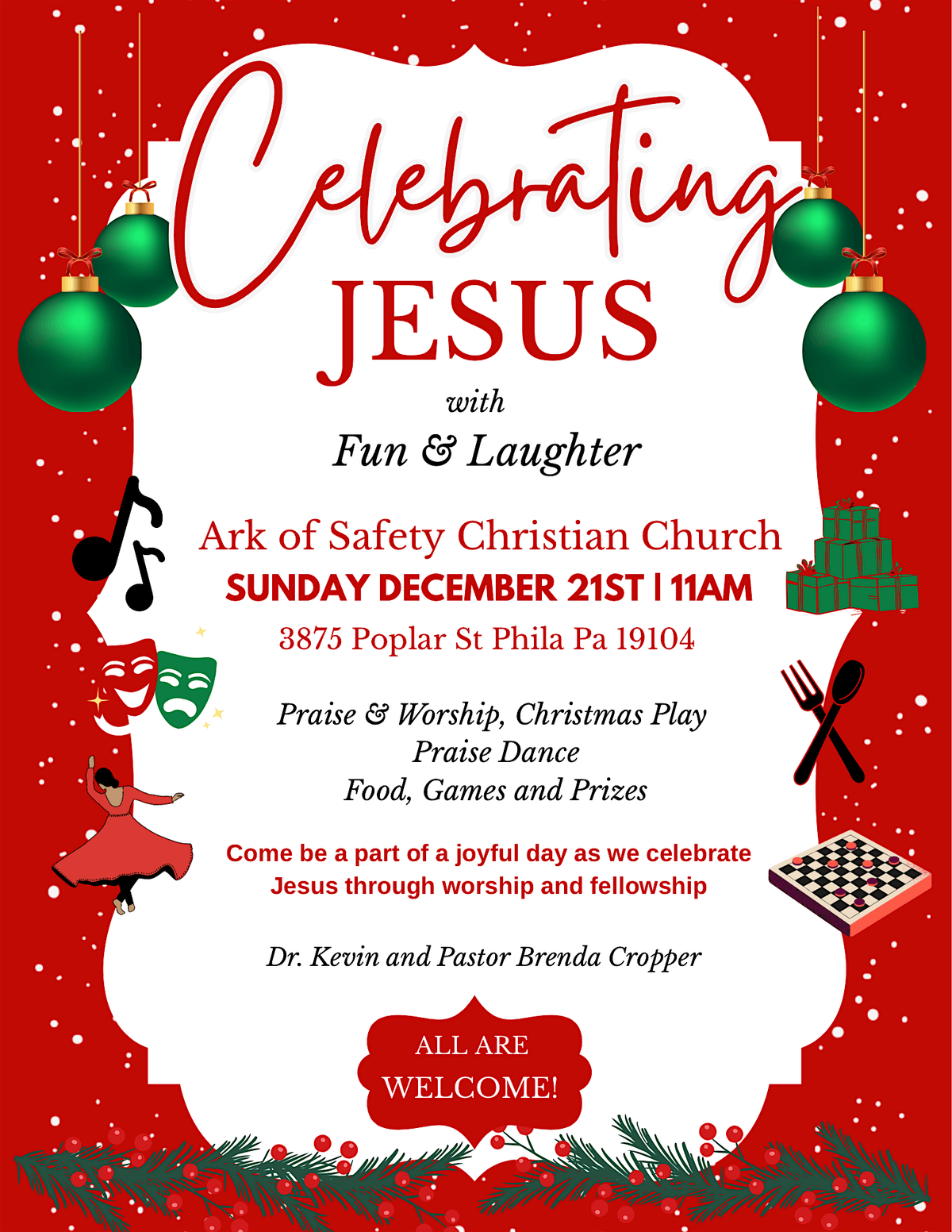 Celebrating Jesus with Fun and Laughter Service