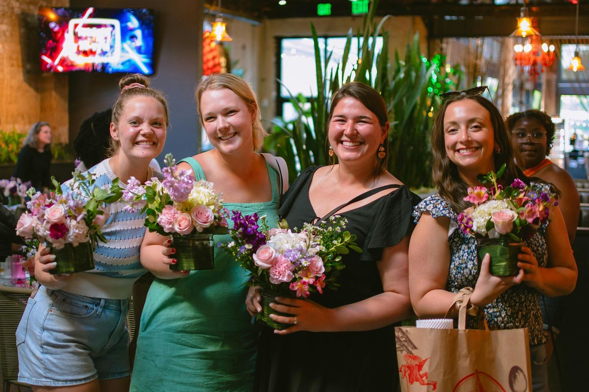 Sip+Assemble  Floral Design Class @ Heist Brewery & Barrel Arts (18)+
