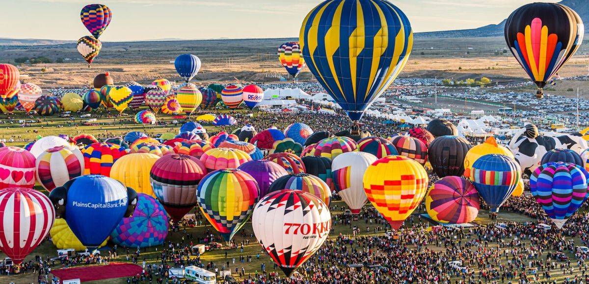 Albuquerque International Balloon Fiesta - Morning Session at Balloon Fiesta Park