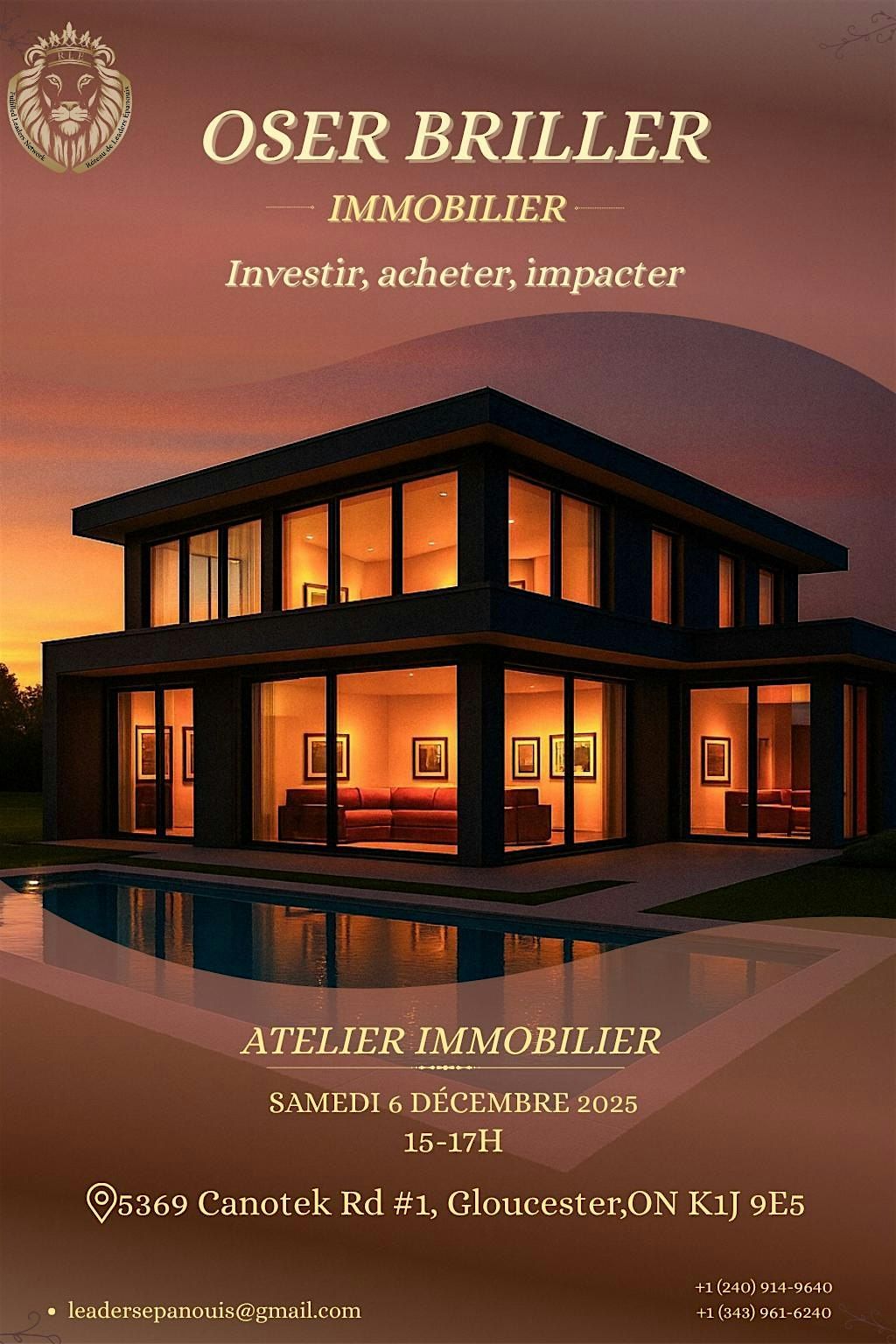 OSER BRILLER - IMMOBILIER