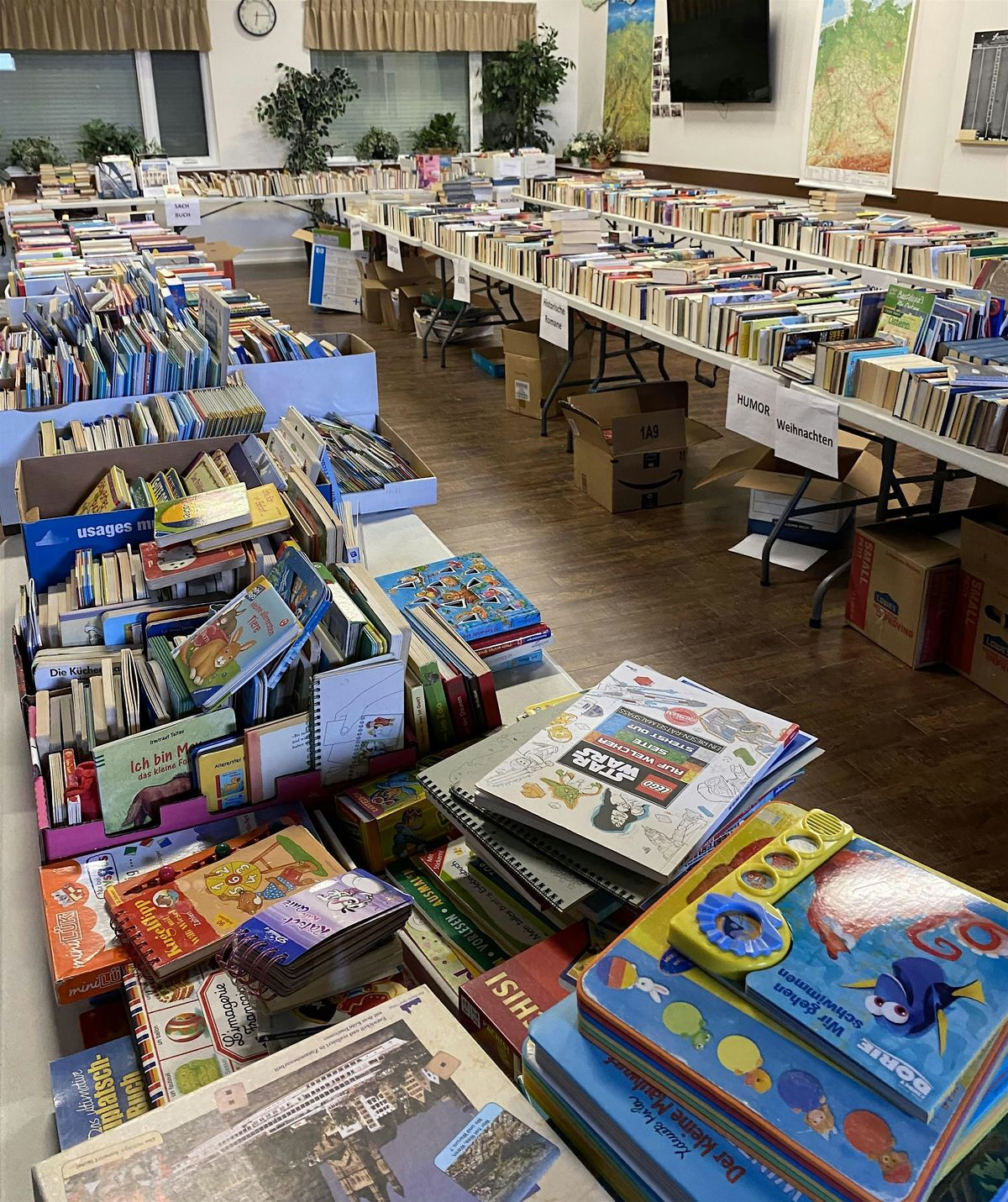 Book Fair (German language books, DVD's, CD's, board games)