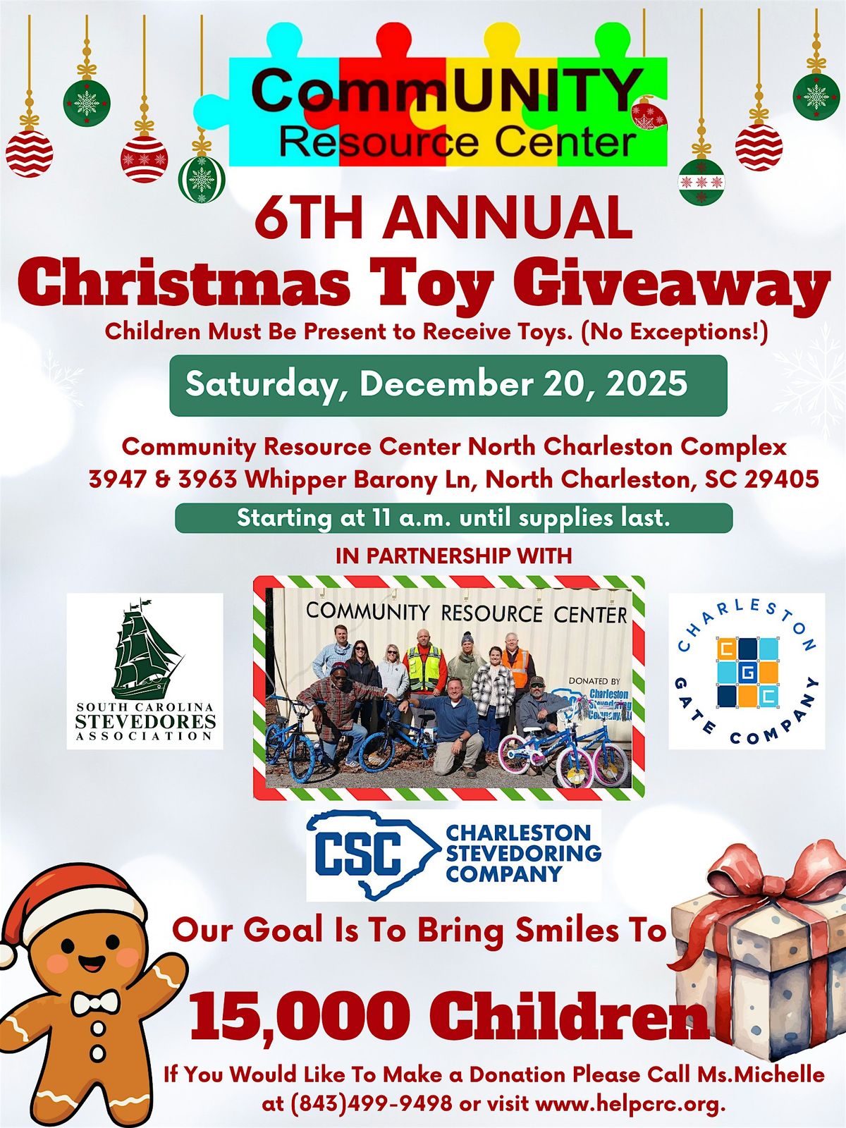 CRC & CSC Annual Christmas Toy Giveaway
