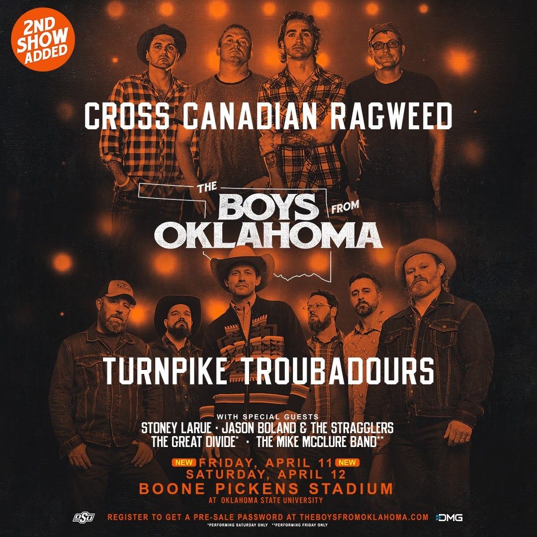 Boys From Oklahoma - Cross Canadian Ragweed and Turnpike Troubadours at Nebraska Memorial Stadium