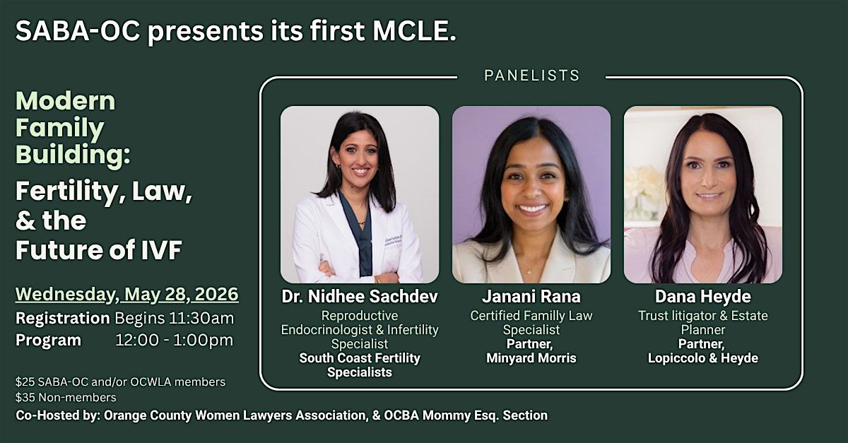 Modern Family Building: Fertility, Law & the Future of IVF