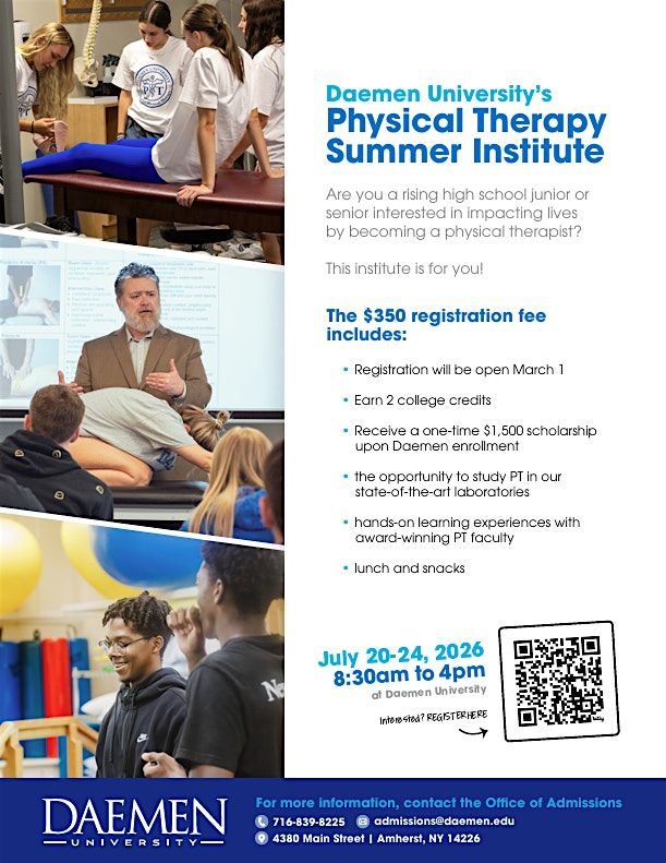 Daemen University Physical Therapy Summer Institute 2026