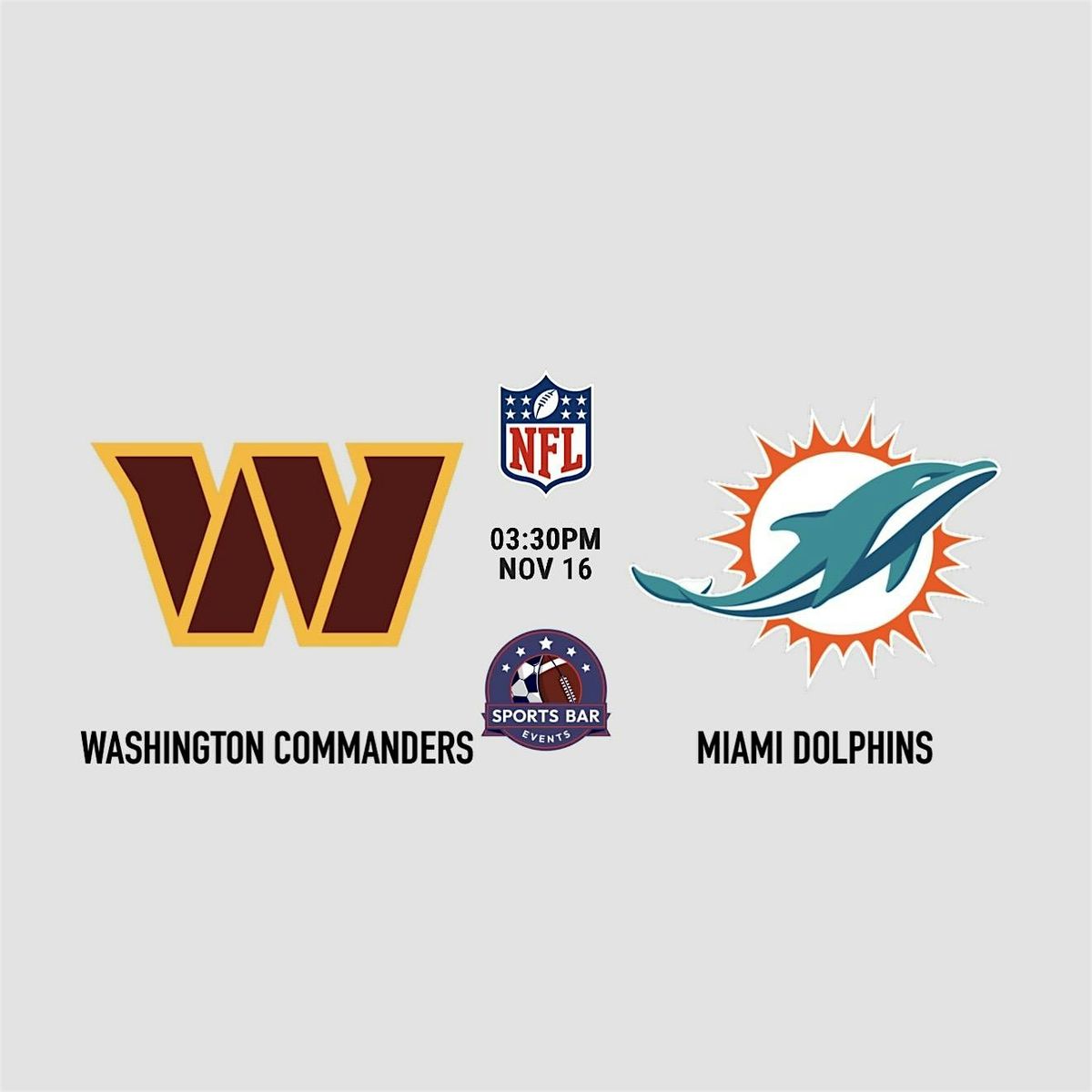 Washington Commanders @ Miami Dolphins [NFL] - Malasa\u00f1a | Sports Pub Madrid