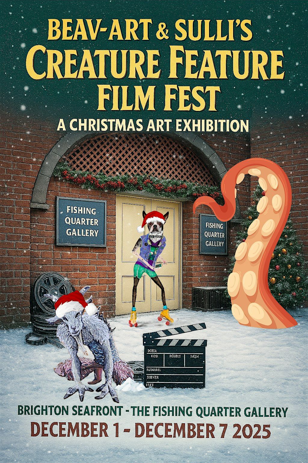Beav-Art & Sulli's Creature Feature Film Fest - A Christmas Art Exhibition